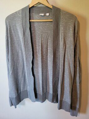 Gap open front striped cardigan